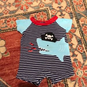 Cute Mudpie Nautical Boys Onesie